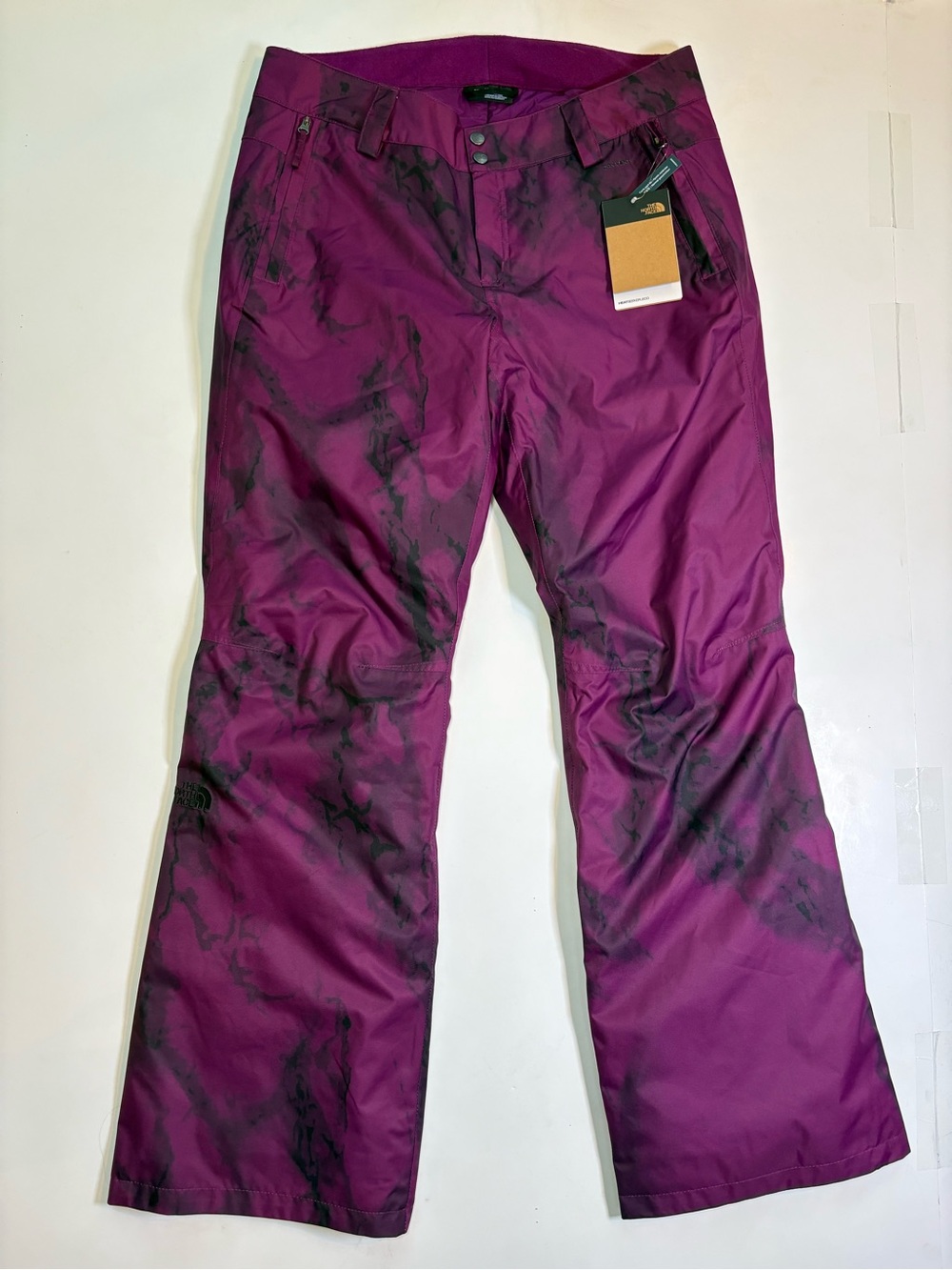 The North Face W’s Purple Marble-Print Sally Snow Pants